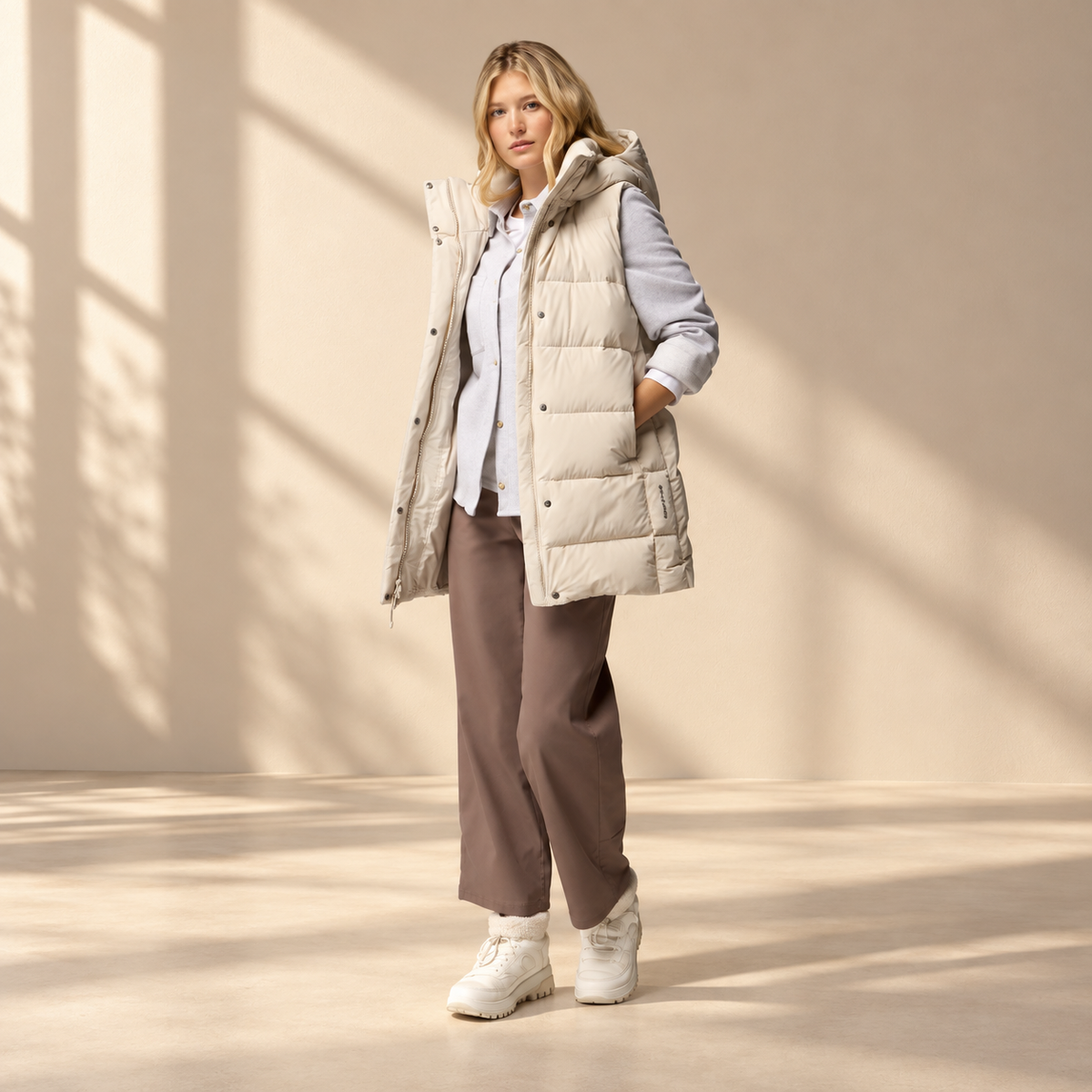 Women's Amaze Puff Mid Hooded Vest
