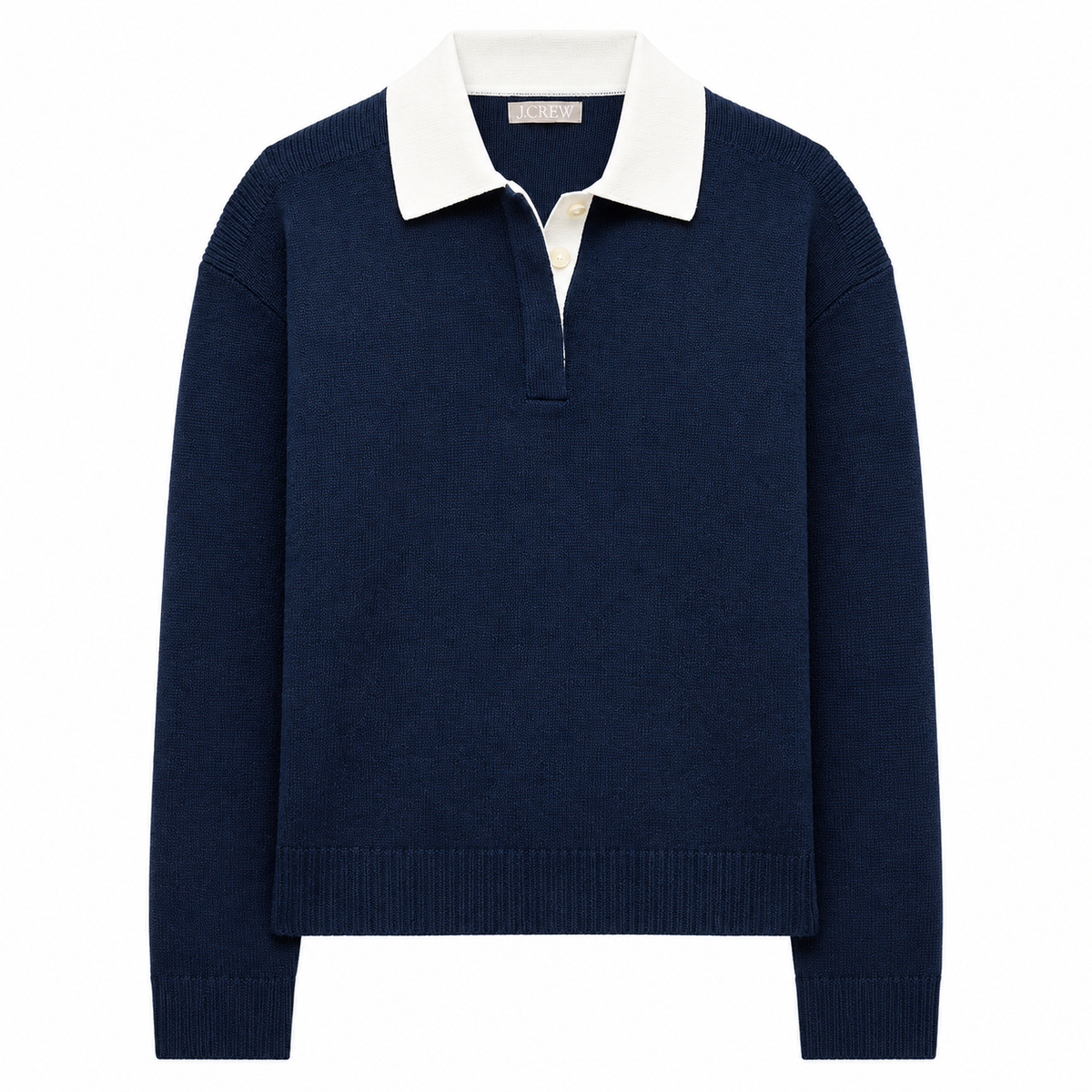 Relaxed Sweater Polo in Vintage Wool